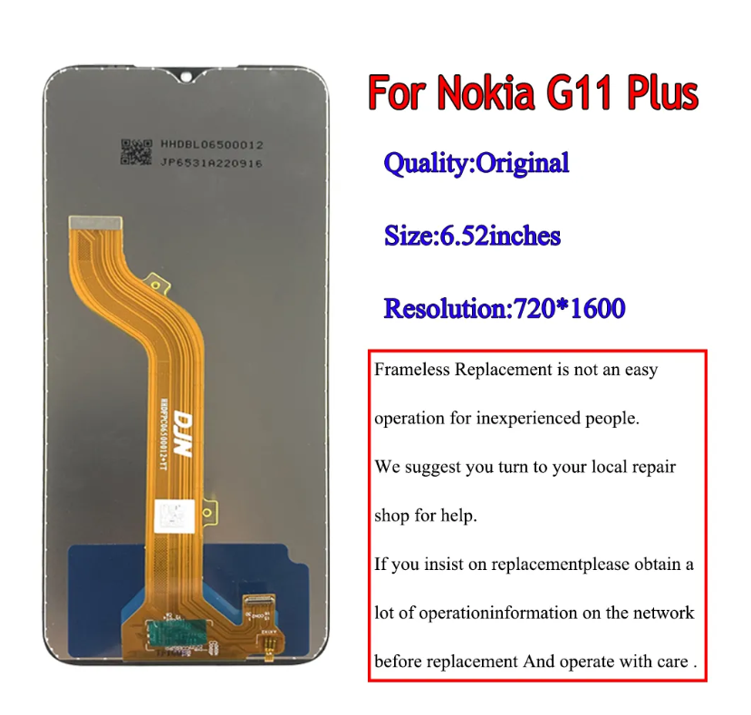 LCD gốc với khung cho Nokia G10 G20 G11 G21 cộng với G50 G60 Màn hình LCD với màn hình cảm ứng số hóa