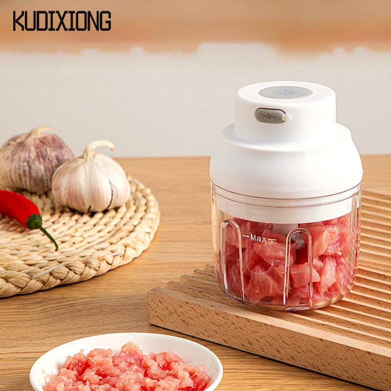 KUDIXIONG Kitchen mini garlic cooking machine high-power electric meat grinder home multi-function
