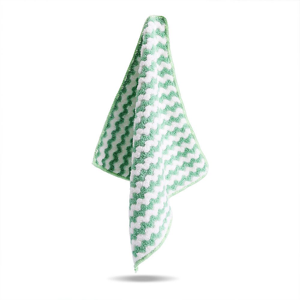 Polocat Kitchen Dish Cloth Non-oily Kitchen Cleaning Cloth Absorbing Water and Dishwashing Artifact Thickened Table Wiping Dish