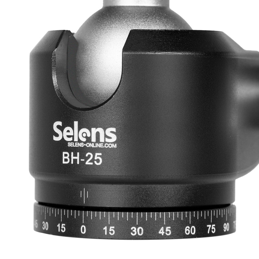 Selens BH-25 Slide Rail Panoramic Damping Tripod Ball Head Quick Release With   Double Insurance Head