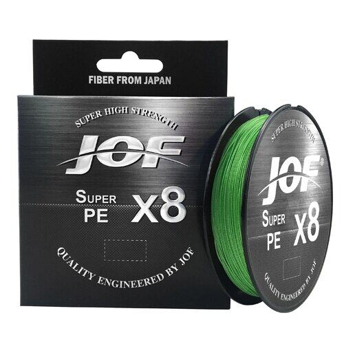 Jof super pe braid x8 fishing line 300m 150m 8strands braided fishing line multifilament pe line 8 weaves strong braided wire