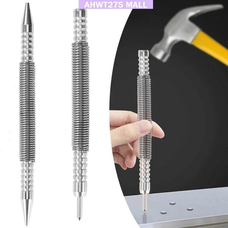Spring Center Punch Hammerless Dual Head Nail Setter Spring Loaded High