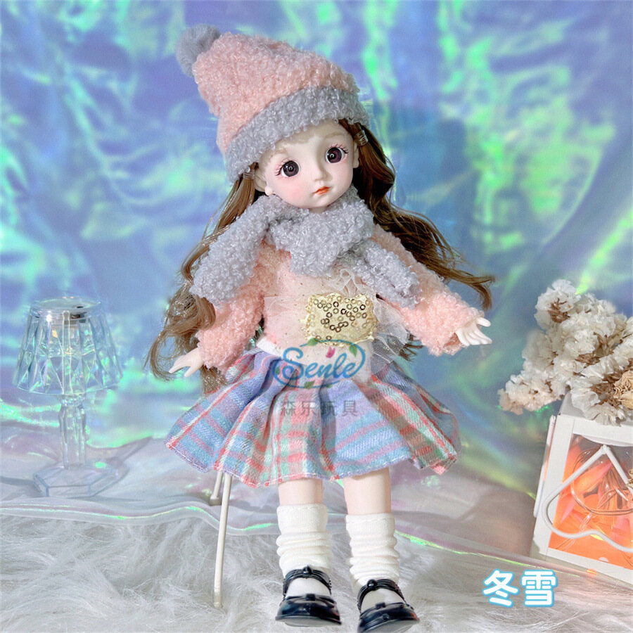 New 30cm BJD Doll 1/6 20 Movable Joint Doll Fairy Tale Doll Princess Dress Fashion Dress Accessories Girl Toy Gift