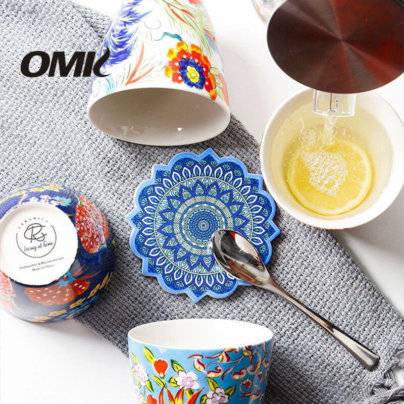 OMK American Style Underglaze Ceramic Teacup 400ML Coffee Cup Mug