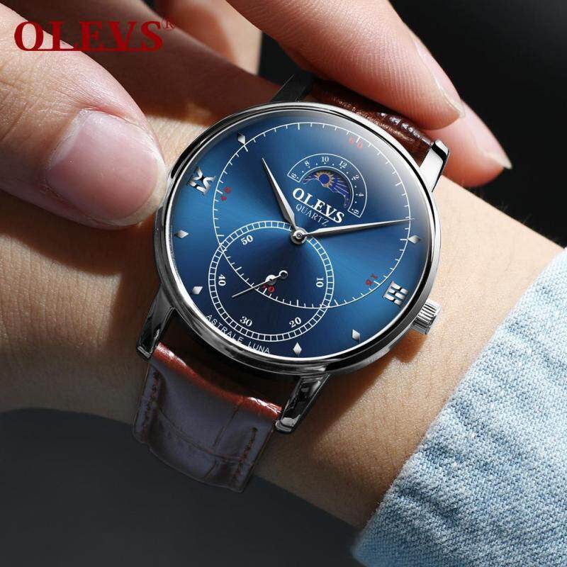 Nơi bán OLEVS đồng hồ nam thể thao dong ho dien tu đồng hồ quartz thời trang pin đồng hồ Không thấm nước đồng hồ dây da