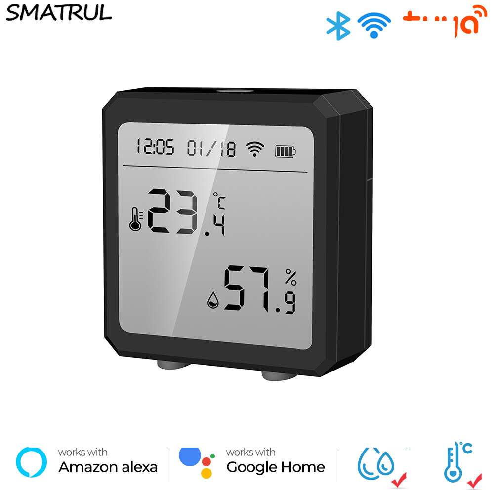 RCYAGO Tuya Bluetooth Temperature Meter WIFI Remote Temperature Tester Temperature Controller Hygrometer Controller Voice COntrol for Home