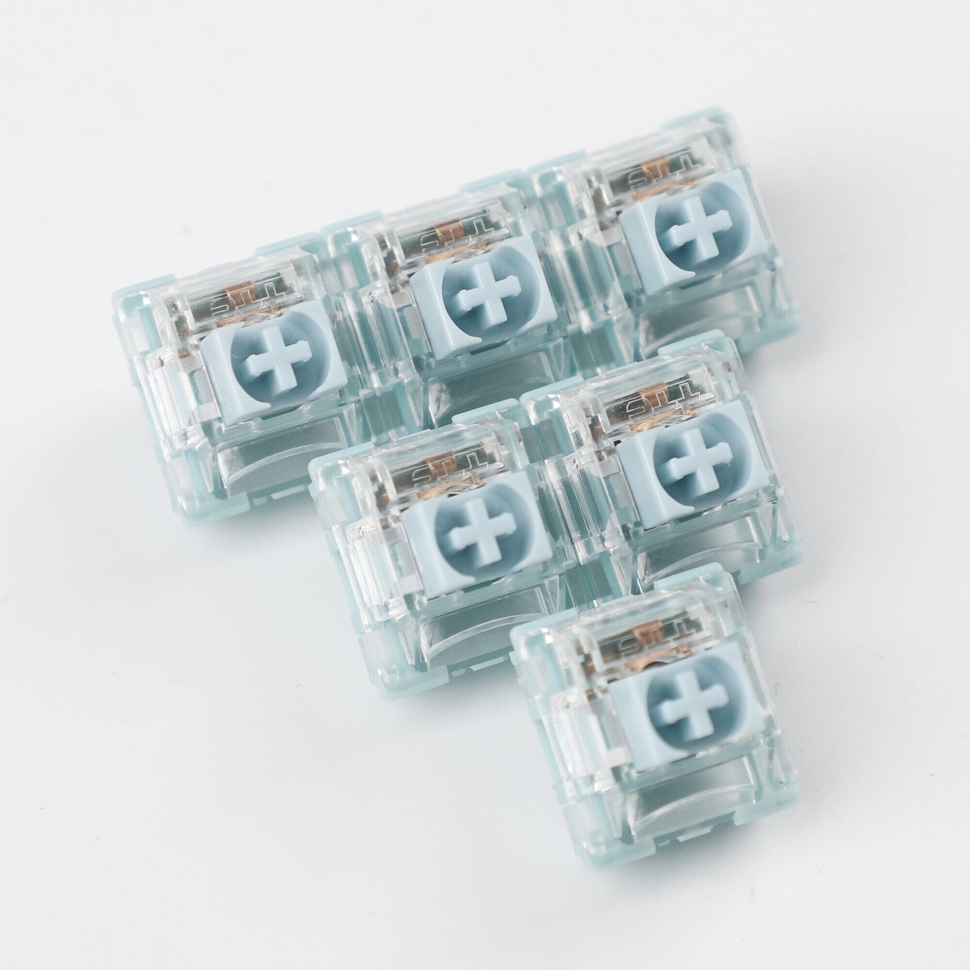 【Ready Stock】TTC Silent Bluish White Switch 3 Pin Tactile Silent For Mechanical Keyboard Mute