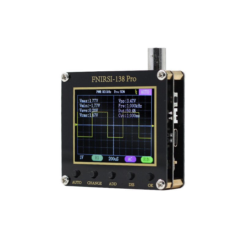 FNIRSI 138pro 800VPP Mini Cầm Tay Máy Hiện Sóng Kỹ Thuật Số Điện Tử Bộ Dụng Cụ Học Tập Mét Với Đầu Dò P6100