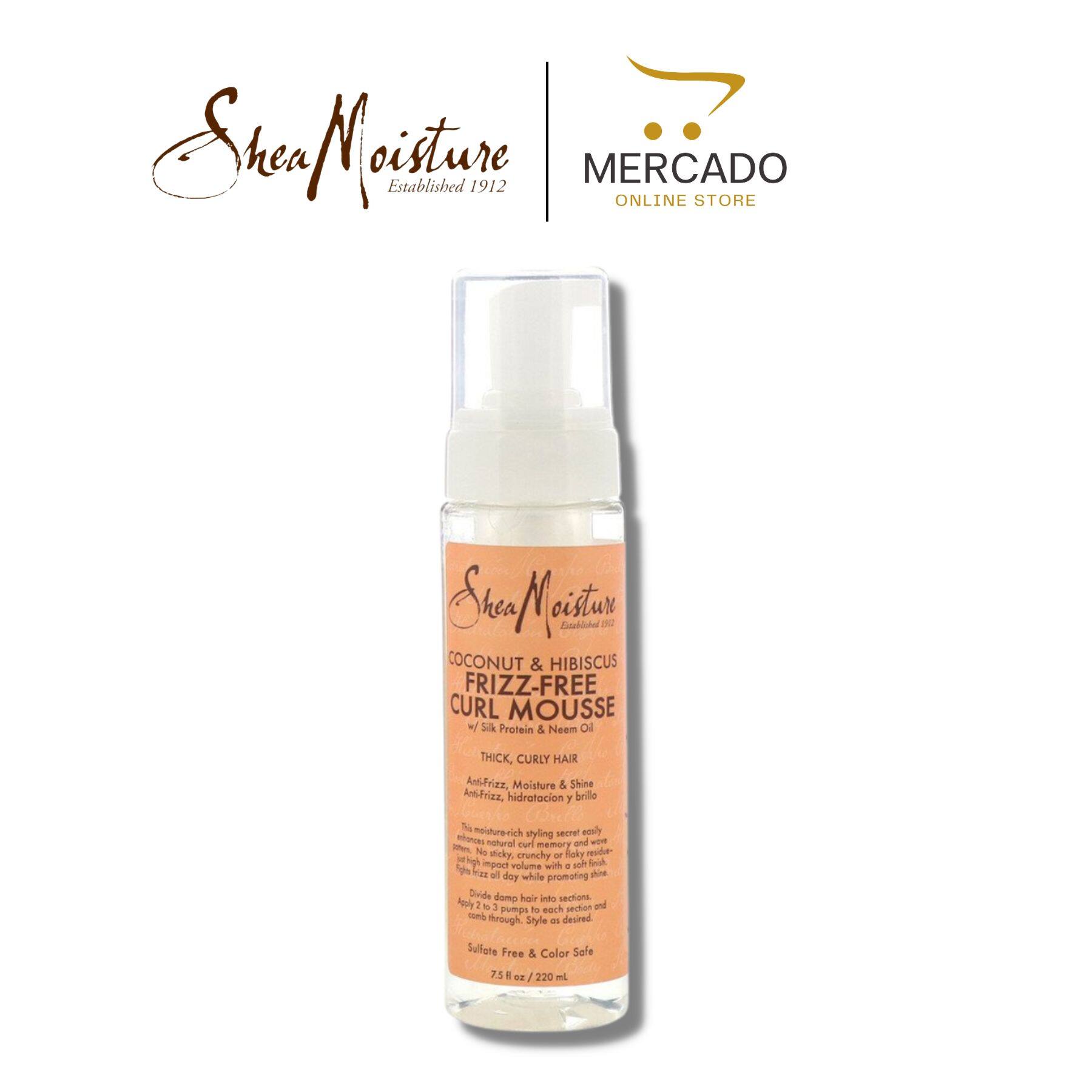 Shea Moisture Coconut & Hibiscus FrizzFree Curl Mousse Lazada
