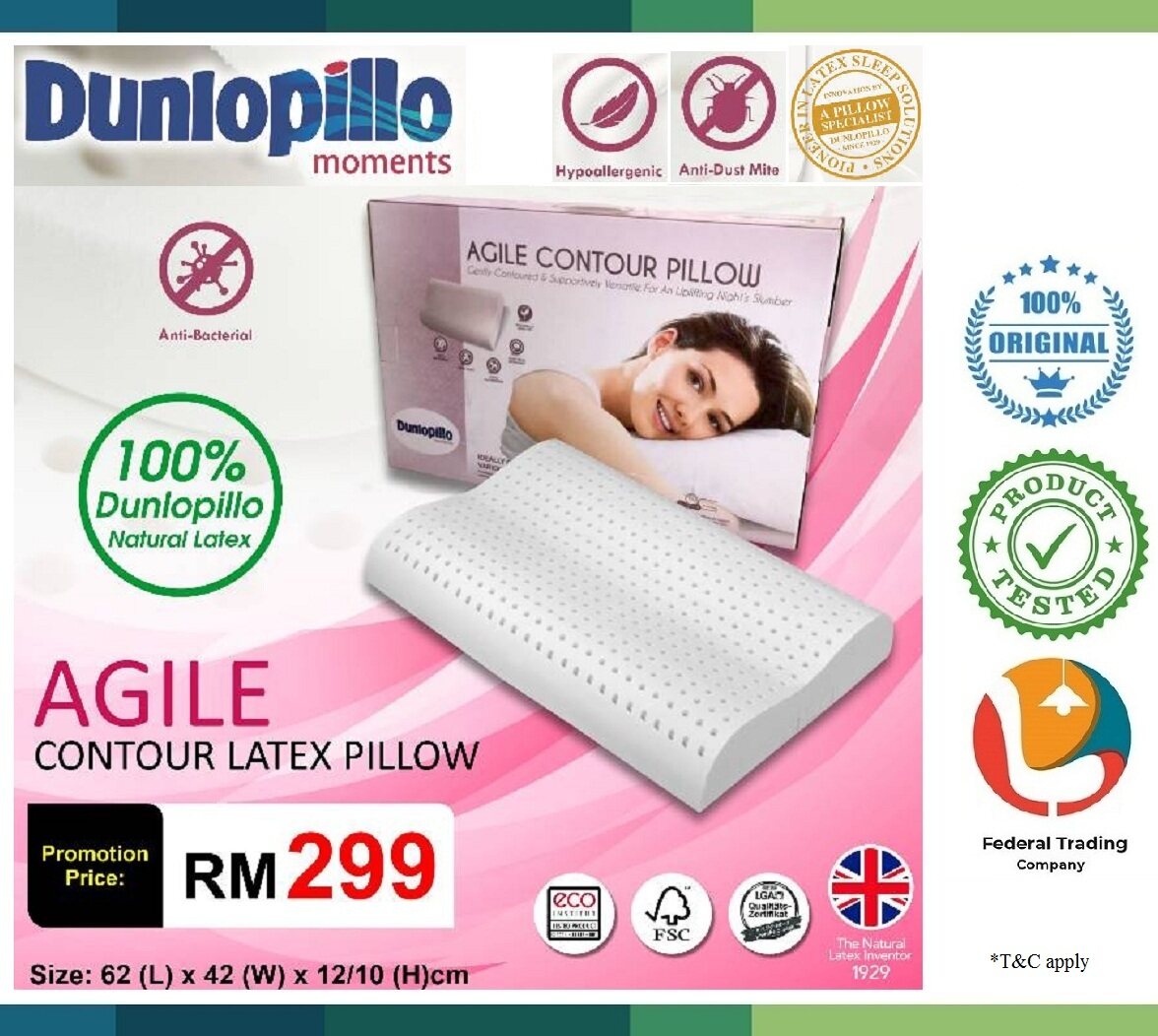 Dunlopillo contour clearance pillow