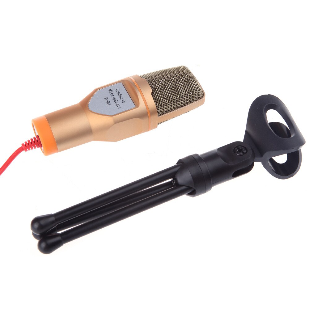 Zeallion Professional Condenser Microphone Sound Podcast Studio Microphones with PC Stent for Computer PC Karaoke 3.5mm