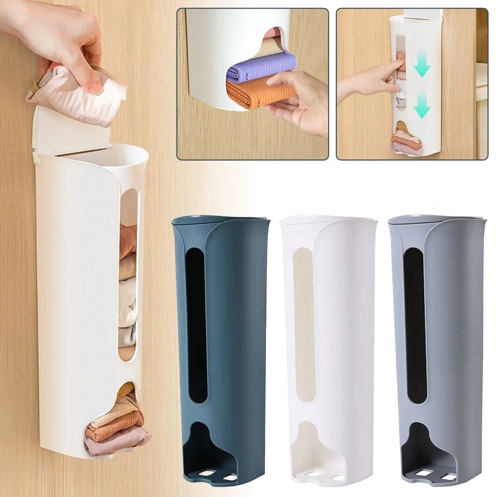 Hộp lưu trữ đồ lót treo tường vớ đồ lót tự dính có nắp hộp lưu trữ tủ quần áo phòng tắm bếp đa năng giá lưu trữ