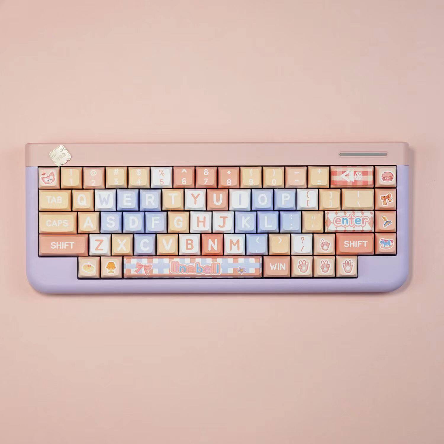 Linabell Theme Keycap 127 phím xda Profile PBT thăng hoa cho công tắc Cherry MX Bàn Phím Cơ RK61/Anne Pro 2/gk61