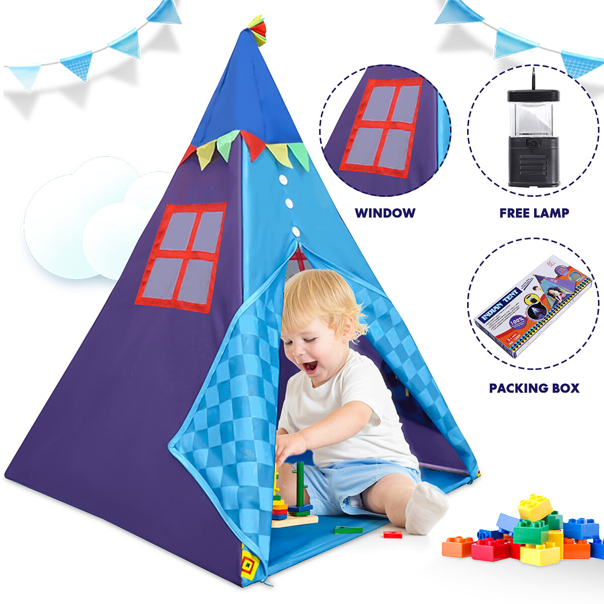 play teepee with lights