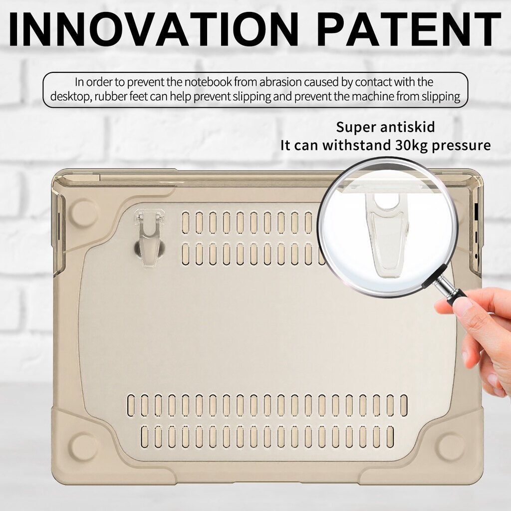 Transparent Heavy Duty Hard Shell Case for Microsoft Surface Laptop 4 / 3 15" with Metal Keyboard,Protective Cover with Kickstand for Surface Laptop 4 / 3 15 inch 2021