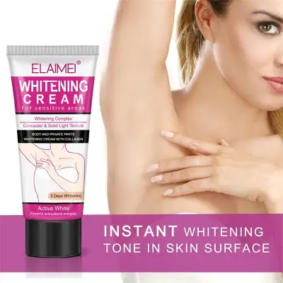 ELAIMEI Underarm Whitening Cream Armpit Whitening Cream Legs Knees Private Parts Body Whitening Cream Korean Cosmetics Skin Care