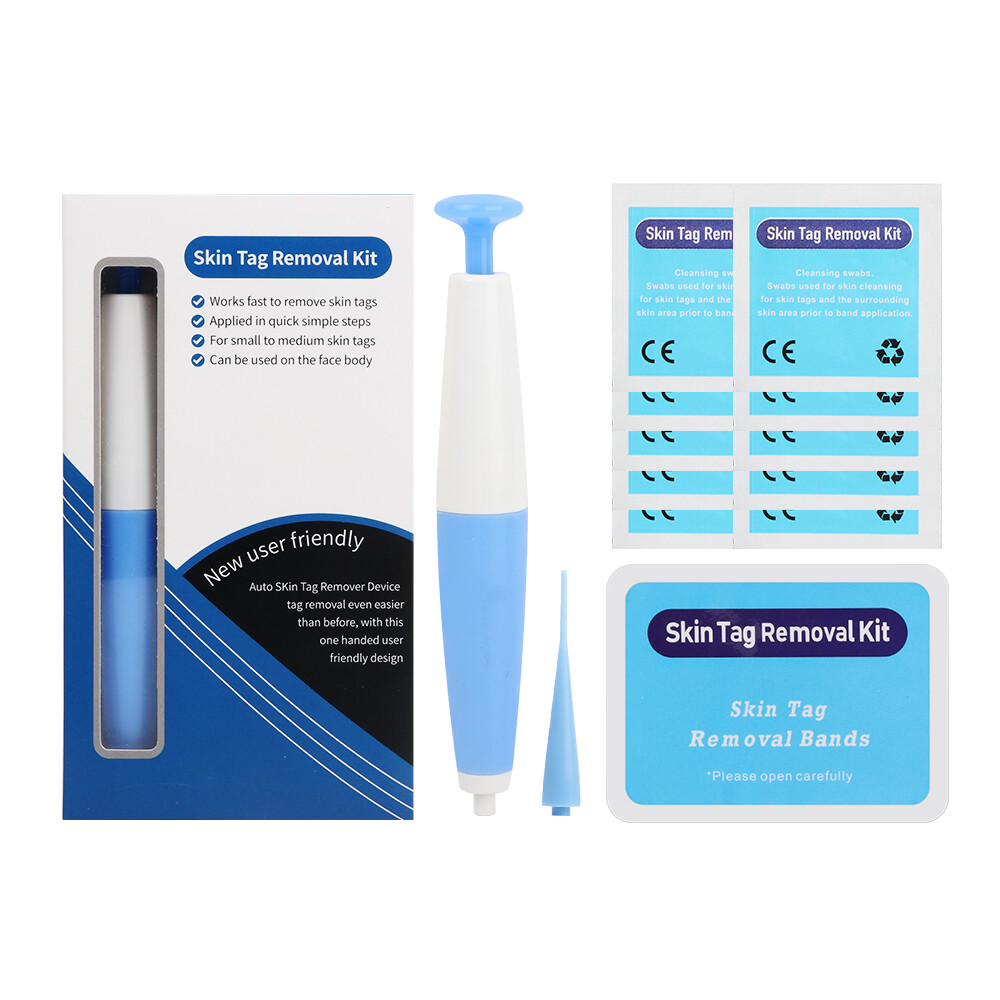 Auto Skin Tag Remover Painless Mole Wart Remover Skin Tag Removal Kit with Cleansing Swabs Facial Beauty Tool Home Use