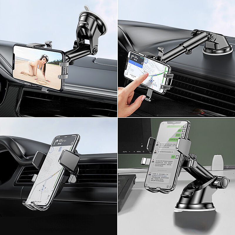 Giá Đỡ Điện Thoại Di Động Trên Xe Hơi Có Giác Hút Ống Lồng/Giá Đỡ Định Vị Đa Năng Trên Xe Hơi/Giá Đỡ Điện Thoại Thông Minh Trên Xe Hơi Xoay 360 Độ Chống Trượt