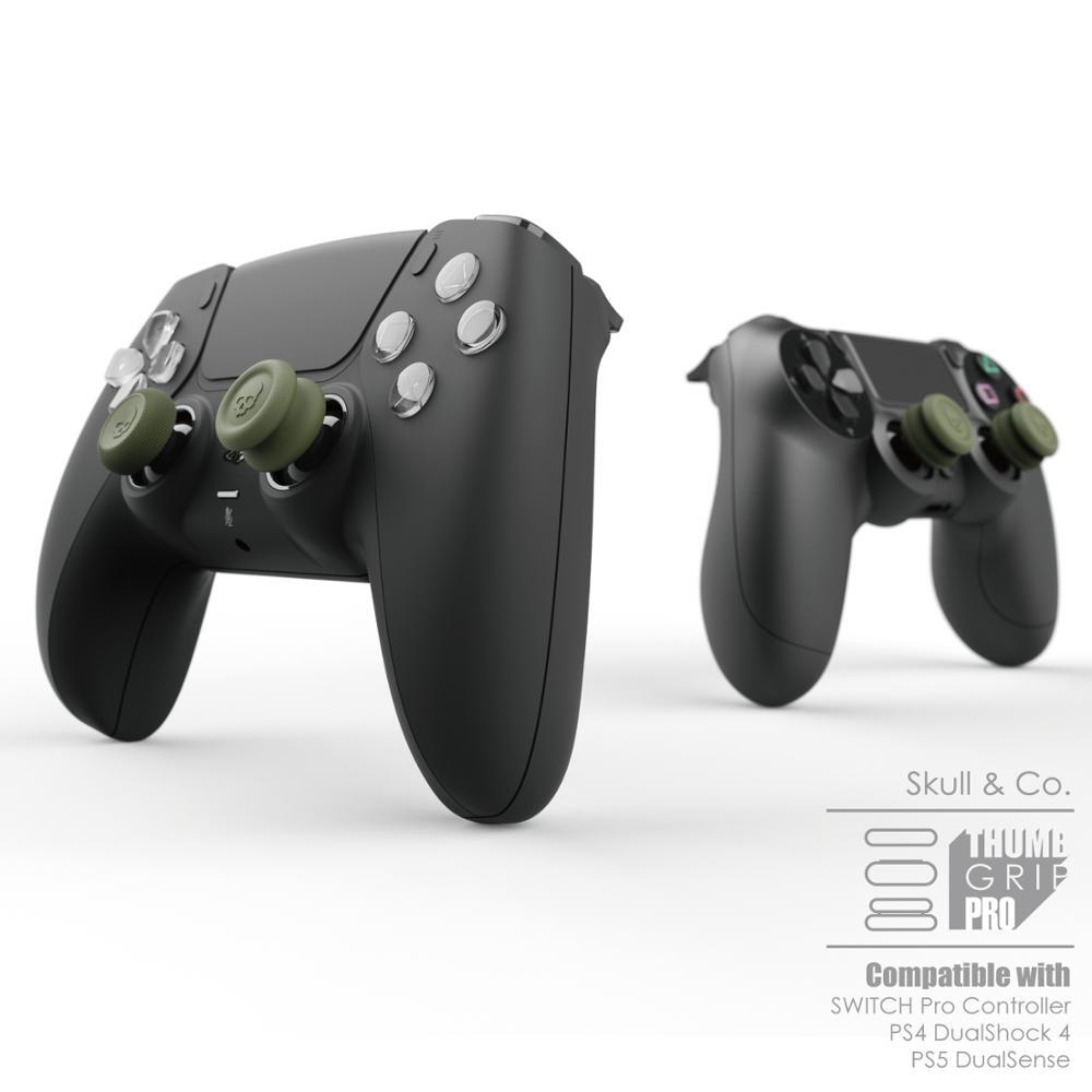Bộ Kẹp Đầu Lâu & Co. Thumb, Nút Điều Khiển FPS CQC Bọc Ngón Tay Cái, Bộ Điều Khiển Dành Cho PS4 PS5 Switch Pro