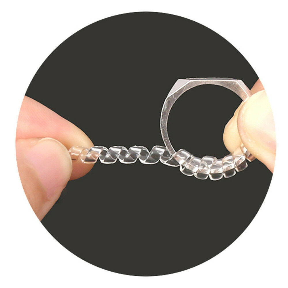 [Muswannas] Vòng Kích Thước Adjusterr Vòng Bảo Vệ Thay Đổi Kích Thước Fitter Xoắn Ốc Trong Suốt Tăng Đưa Nhẫn Sizer Điều Chỉnh Cho Lỏng Vòng Trang Sức Bảo Vệ