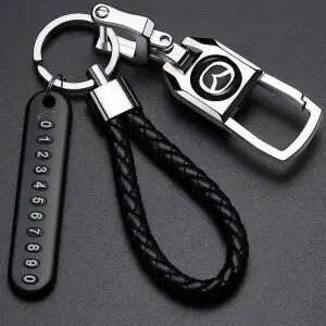 LAIFU Mazda Car Keychain Men's Creative Alloy Metal Keyring Keychain Key Chain Ring Keyfob Gift