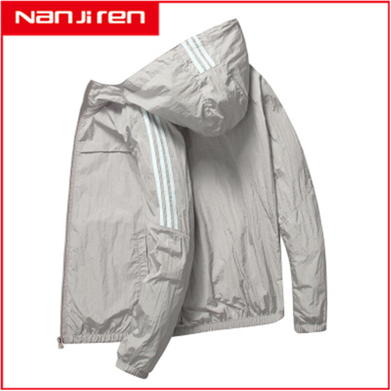 Nanjiren couple sun protection clothing men's tide summer ultra-thin breathable fishing windbreaker jacket men's skin clothing trend