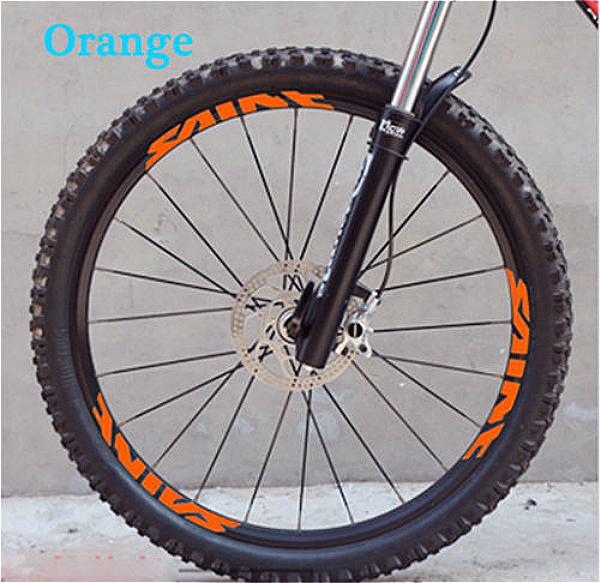 Bicycle two wheels set Rim Stickers 
