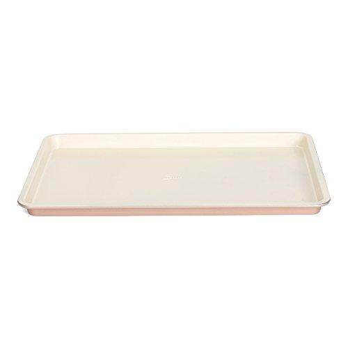 Patisse 03374 Ceramic Round Quiche pan with Removable Bottom with Non-Stick Surface Cream//Copper