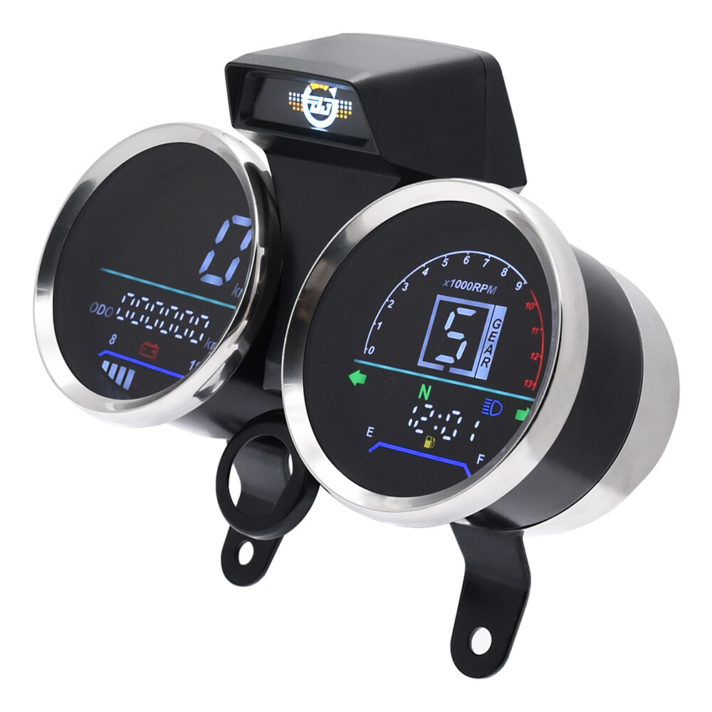 For Suzuki GN 125 Digital Motorcycle Speedometer Tachometer Meter Assembly Speedometer Odometer Gauge Gear Indicator Instrument