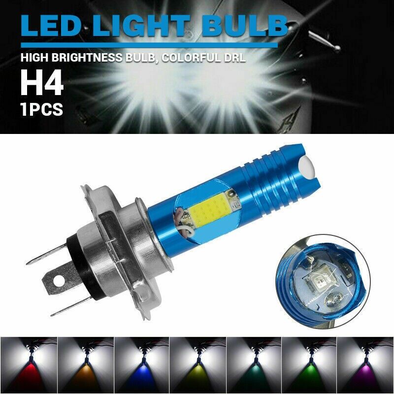 Automart ไฟหน้ารถมอเตอร์ไซค์แบบ LED หลอดไฟ LED สูง/ต่ำรถจักรยานยนต์ไฟหน้าไฟสูง360องศามุมลำแสงความสว่างสูง Hign ต่ำ