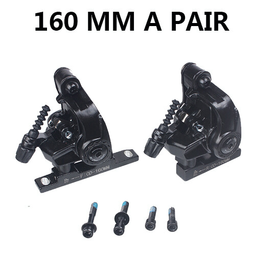 RACEWORK Road Bike Disc Brake Flat Mount Mechanical Dual Side Actuation Caliper 160mm Front Rear Bicycle Clamp Brake