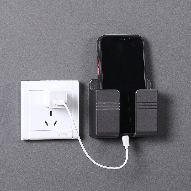 YESPERY Hộp Đựng Điều Khiển Từ Xa Sạc Điện Thoại Di Động Gắn Tường Đa Năng Giá Treo Khung Cắm