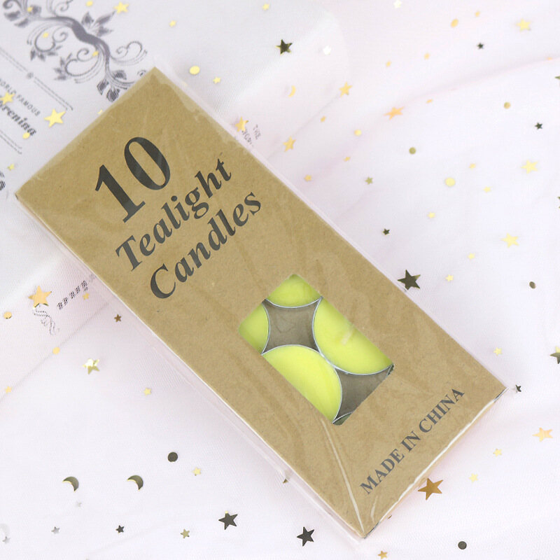 10 chiếc nến, sáp trà nến nhỏ, nến cho ngày Valentine, cầu hôn, xưng tội, trang trí trang trí