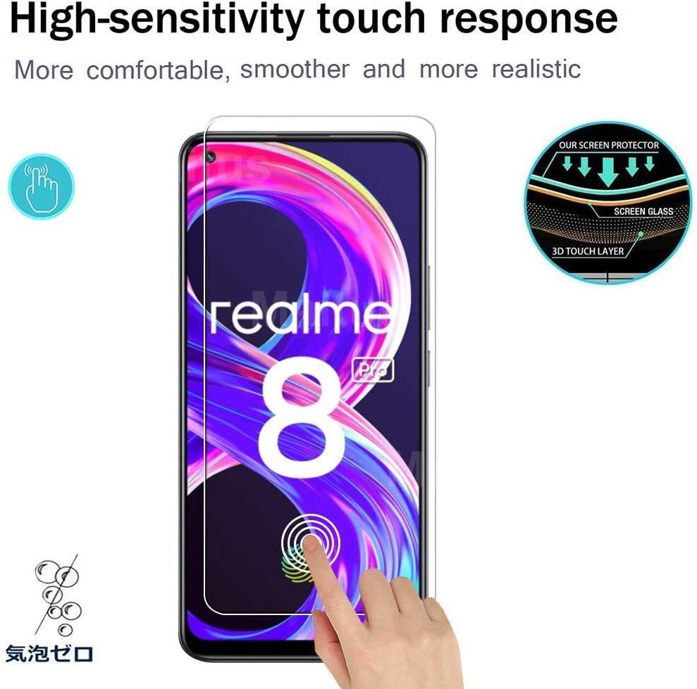 For Realme 8 4G / Realme 8 Pro 4G Case + [2Pcs] 9H Tempered Glass ...