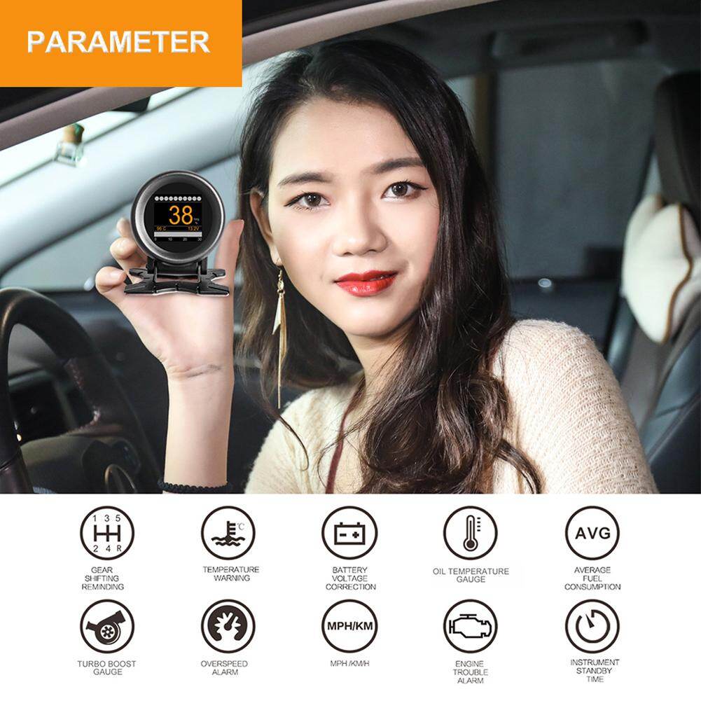 Máy Đo OBD AUTOOL X60, Đồng Hồ Đo Nhiệt Độ Nước Kỹ Thuật Số HUD OBD2 Điện Áp Tốc Độ Đồng Hồ