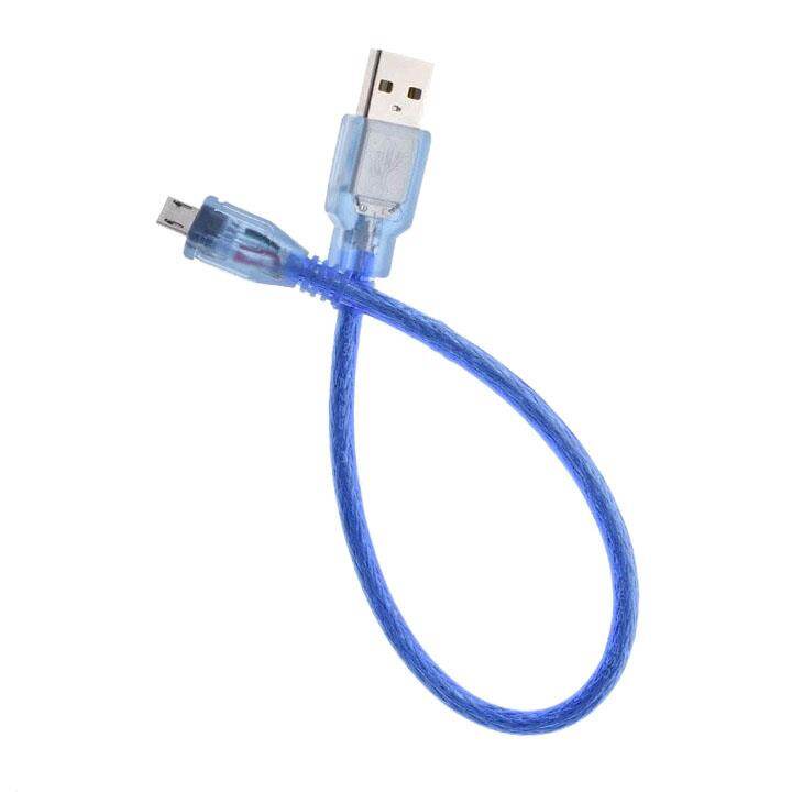 Dây USB A Đực Micro USB 30cm Dây Xanh Loại Tốt
