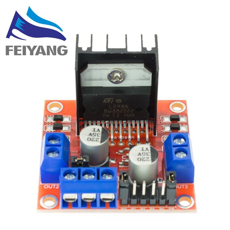 L298N 2A DC Motor Stepper Motor Driver Speed Controller Module Dual H Bridge for Arduino Smart Robot 2WD Robotics RC Car
