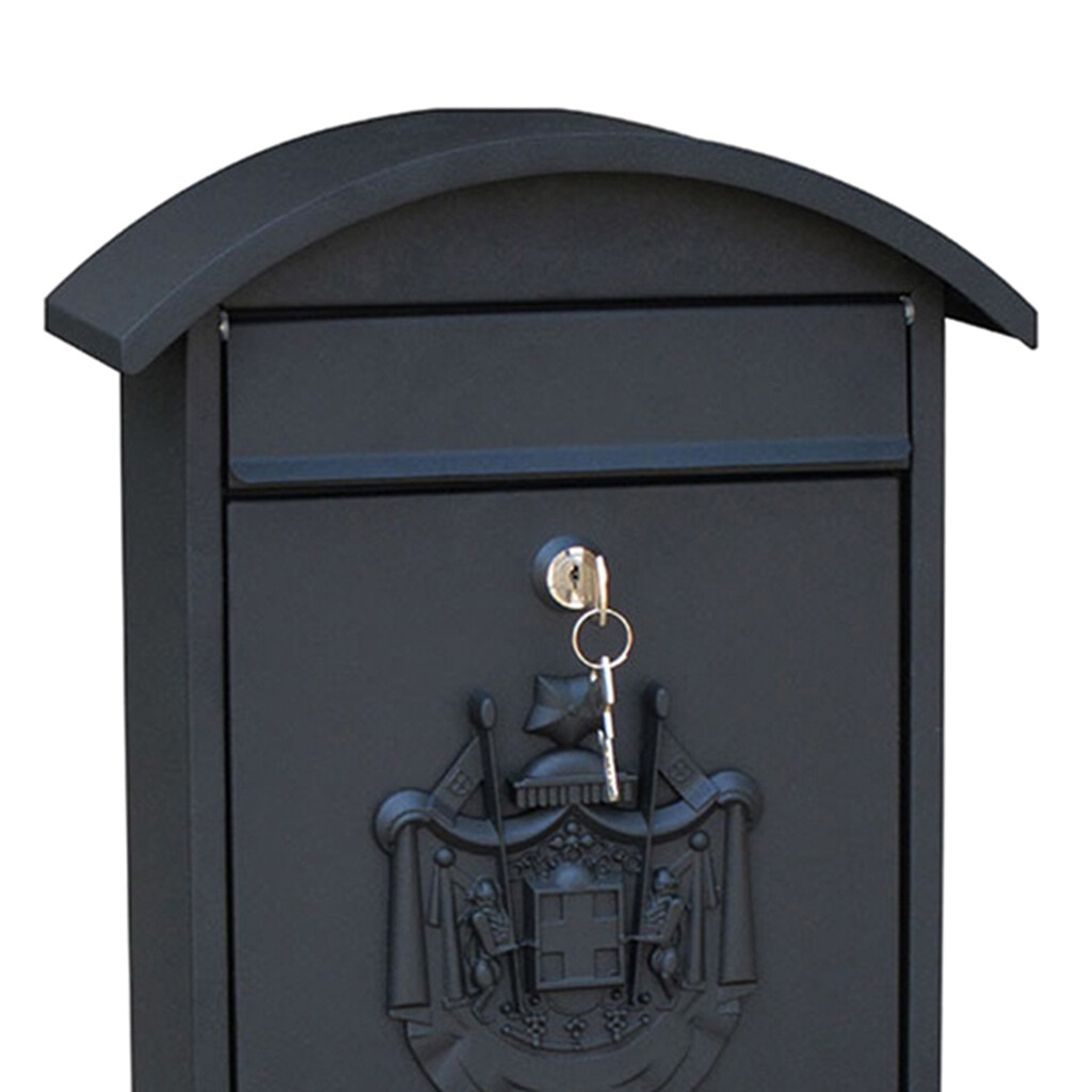 Blesiya Mailbox Mail Secure Locking Mail Box 26x10x36cm Decorative Letterbox