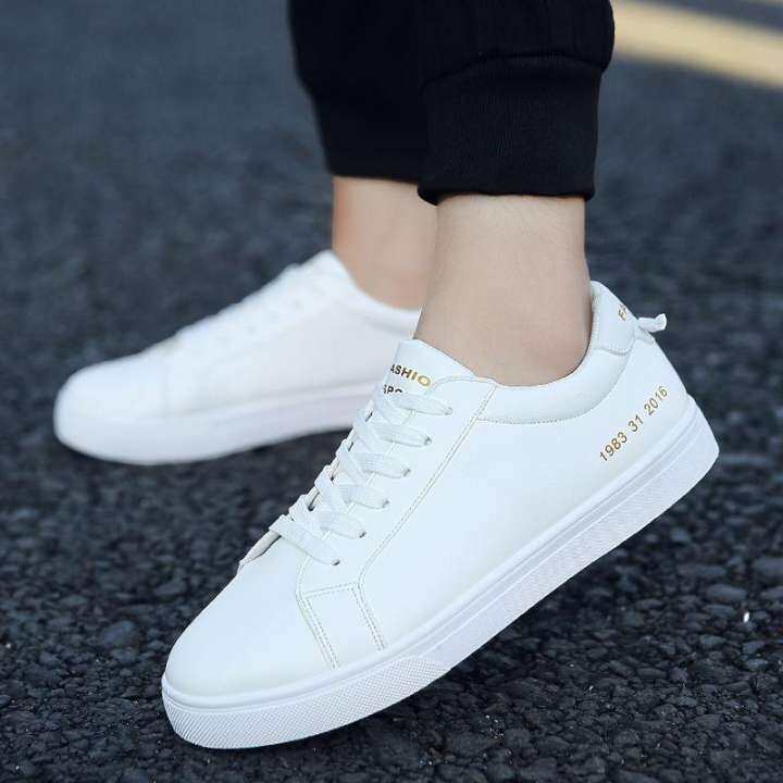 simple white shoes