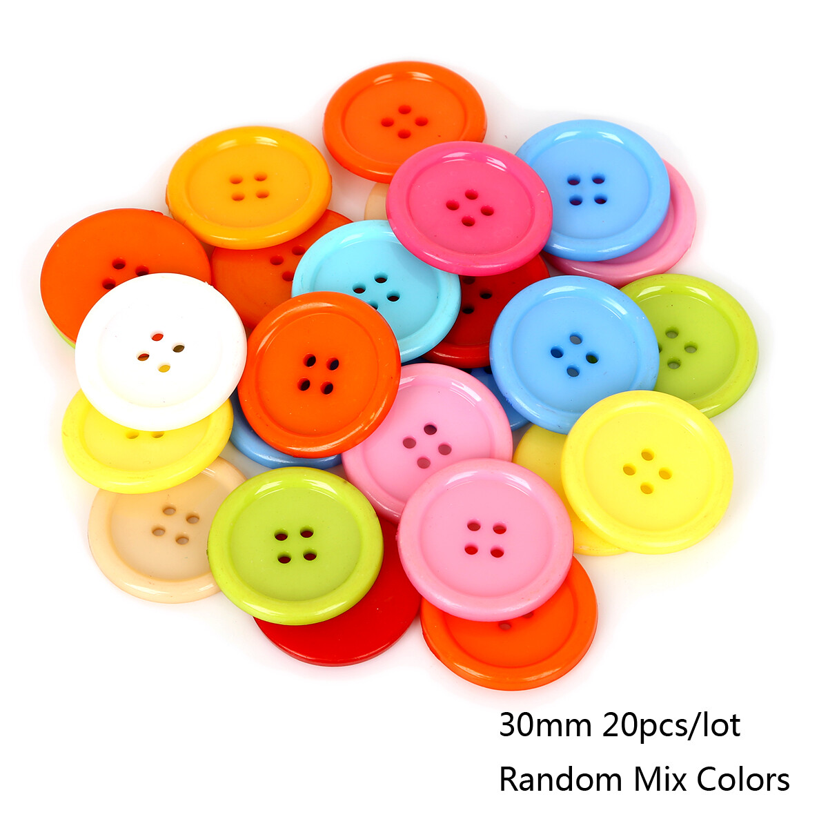 20-200pcs Mixed Color Resin Buttons Vintage Plastic Buttons For DIY Crafts Clothing Decoration Scrapbooking Garment Sewing Accessories
