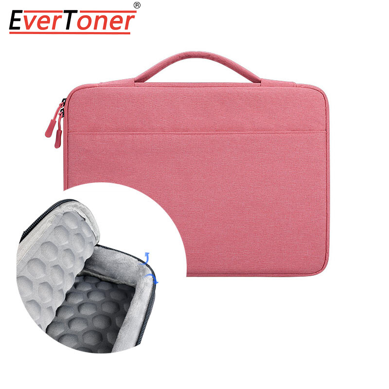 EverToner Shockproof Laptop Sleeve Bag Waterproof Macbook Air Pro Case Anti-fall Notebook Handbag 13/14/15.6 inch Briefcase Computer Bag
