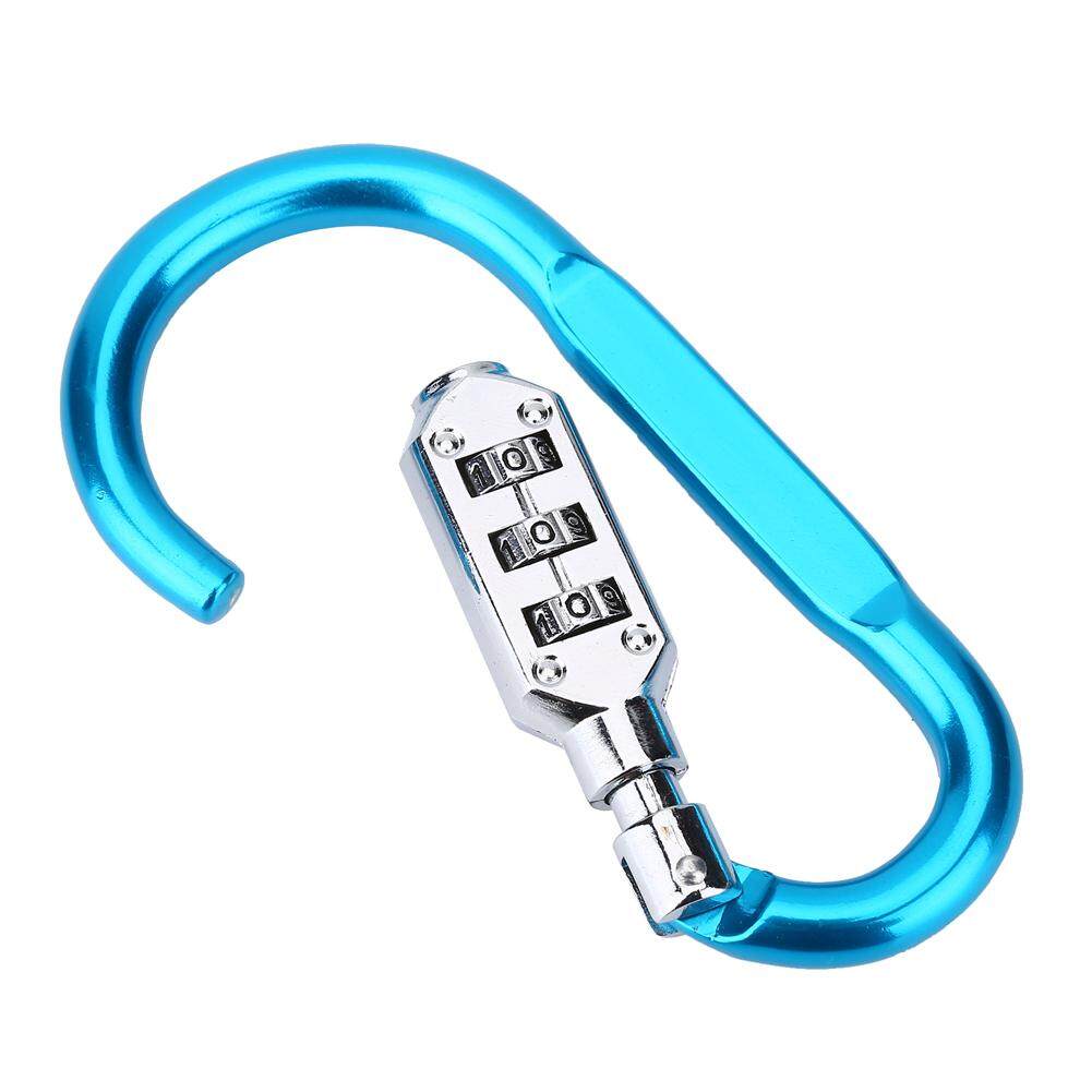 3Colors Travel Bag Luggage Security Combination Lock Locking Carabiner Padlock