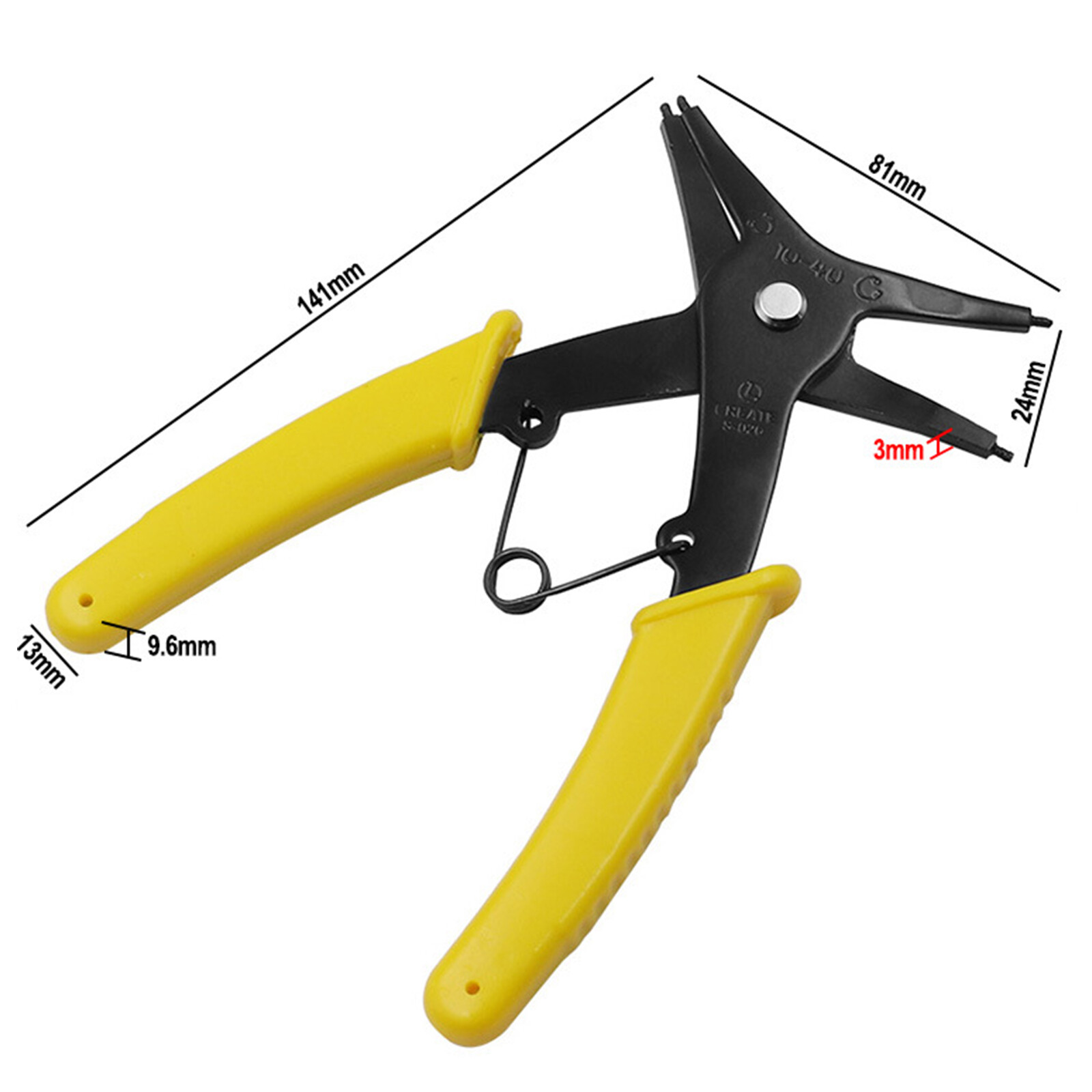 Two in one  Circlip Pliers Removing Reassembling Tools Snap Ring Pliers for  Internal and External  Snap Ring 1Pc