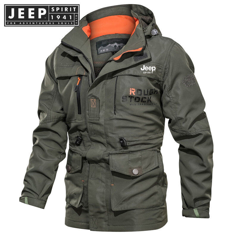 MILITARY JACKET 改討版 JEEP SPIRIT 1941 ESTD High quality men's waterproof