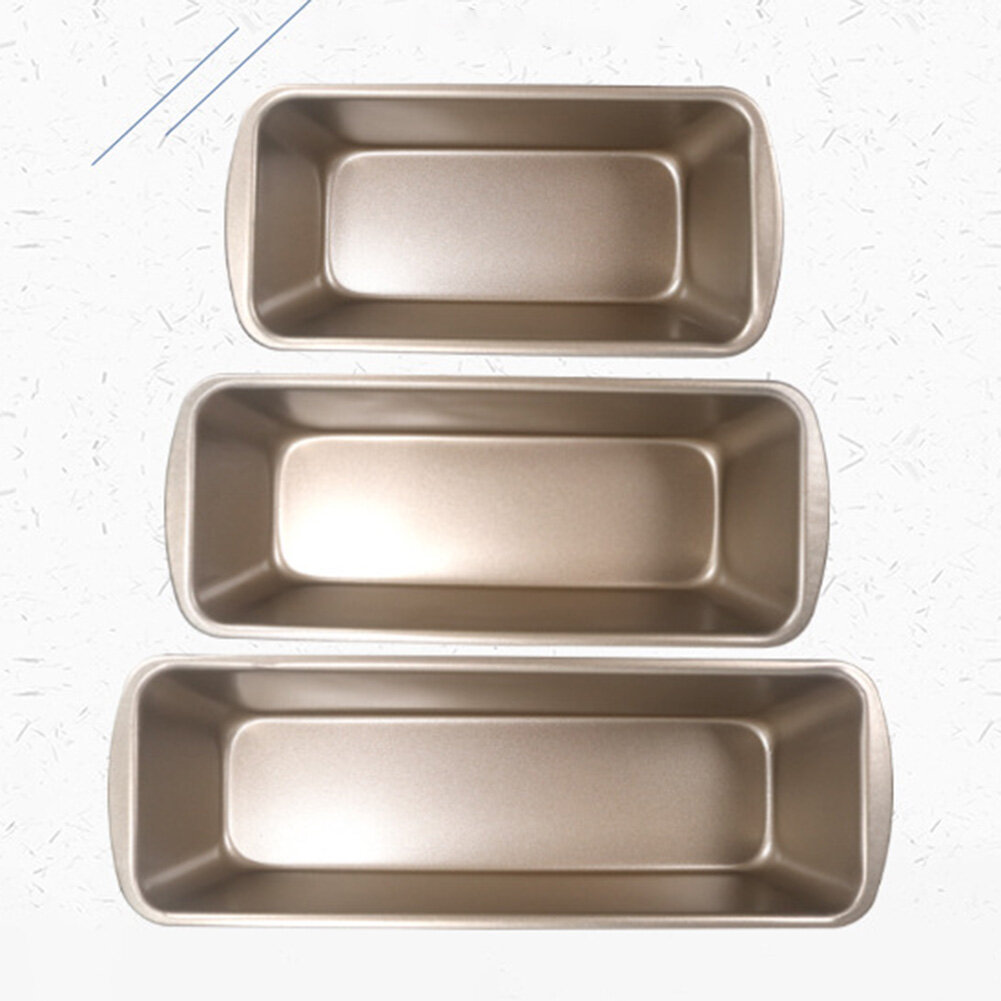 Terylin Carbon Steel Rectangular Non-stick Toast Box Bread Loaf Pan Mold DIY Baking Tool