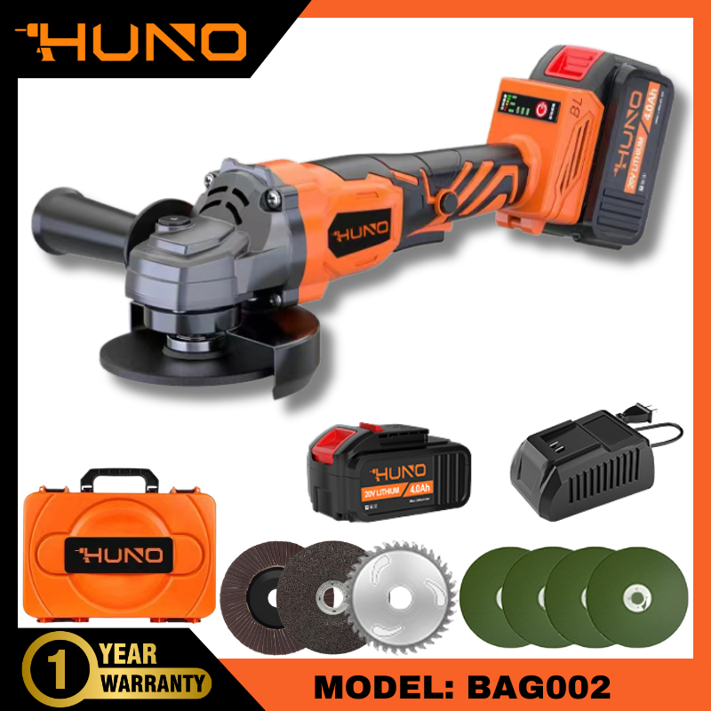 HUNO BAG002 20V Brushless Cordless Angle Grinder 13000RPM