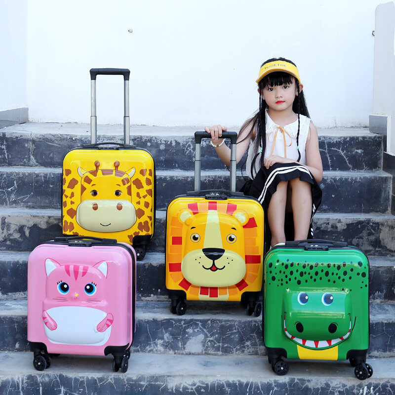 Đáng Mua Vali Trẻ Em Bán Buôn Vali Xe Đẩy Bánh Xe Thông Dụng 18 Inch Vali