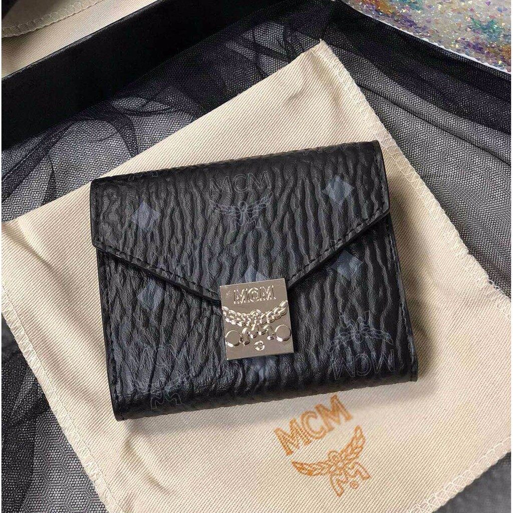 New product special MCM Patricia three fold Zipper Wallet Lazada Singapore