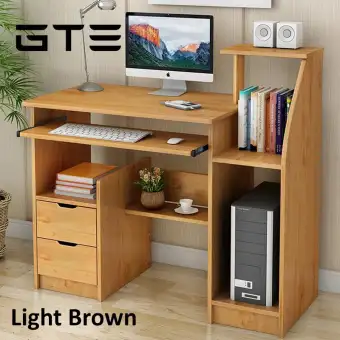 Gte Wooden Computer Desktop Table Simple Economical Household Desk Single Embled Student 605t Light Brown Fulfilled By Gte Wooden Computer Desktop Table Simple Economical Household Desk Single Embled Student 605t Light Brown Fulfilled By