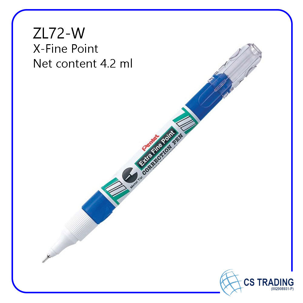 Pentel Correction Pen ZL62-W ZL72-W ZL112-W Lazada